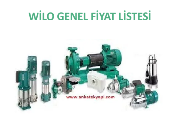 Wilo Pompalar Komple Fiyat Listesi