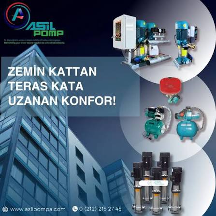 Asil  Hidrofor tek , çift ,üç ve yangın hidroforları
