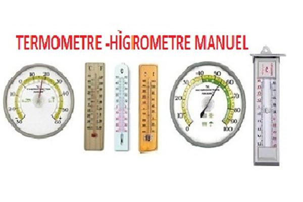 Manuel Termometer ve Higrometre