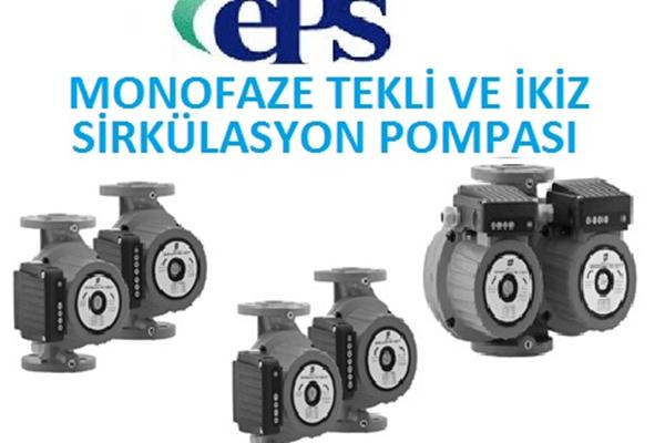 Eps Tekli ve İkiz Tip Flanşlı Monofaze Sirkülasyon Pompası