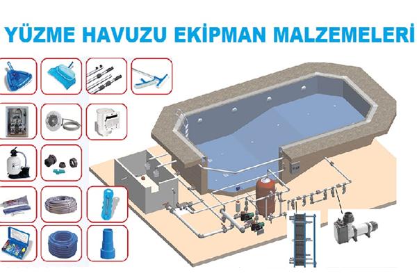 Yüzme Havuzu Ekipman Malzemeler Havuz Pompası, Havuz Merdiveni, Havuz Lambası, Havuz Besi ve Vakum Nozulları, Havuz Kepçesi, Havuz Fırçası, Havuz Kiti, Havuz Klor Cihazı VSS Malzemeler
