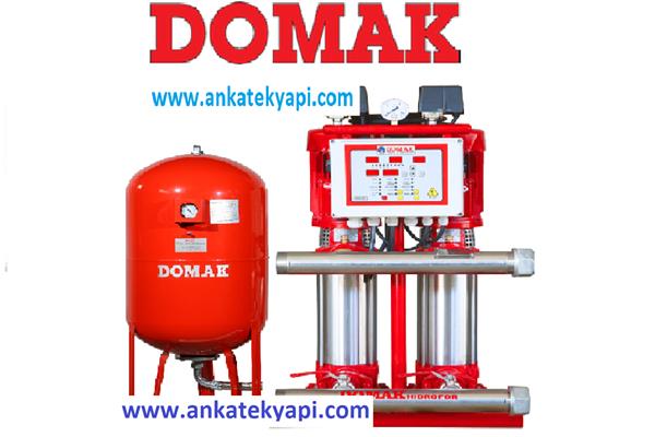 Domak Paslanmaz Gövdeli İki Pompalı Hidroforlar
