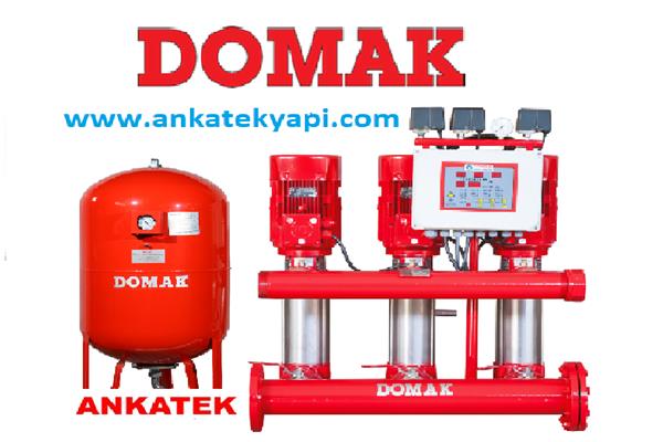 Domak Paslanmaz Gövdeli Üç Pompalı Hidroforlar