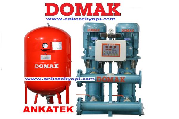 Domak Döküm Gövdeli Çift Pompalı Hidroforlar